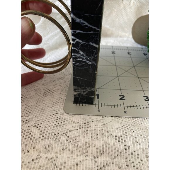 Heavy Marble Letter and Pen Holder/Vintage Black and White - Picture 10 of 10